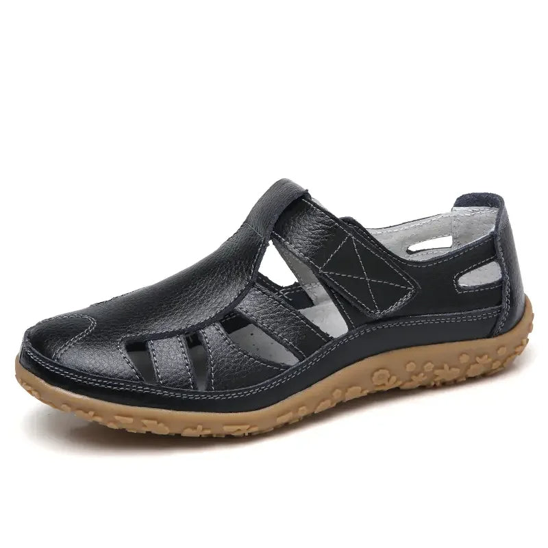 Casual leather summer sandals for women – Confortal